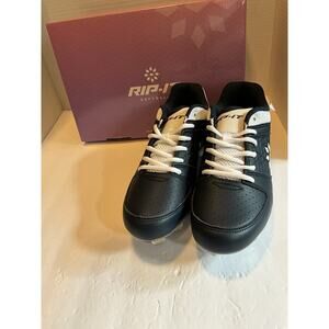 Rip-It Women’s Softball Cleats Size 7 Black White Metal Spikes New In Box